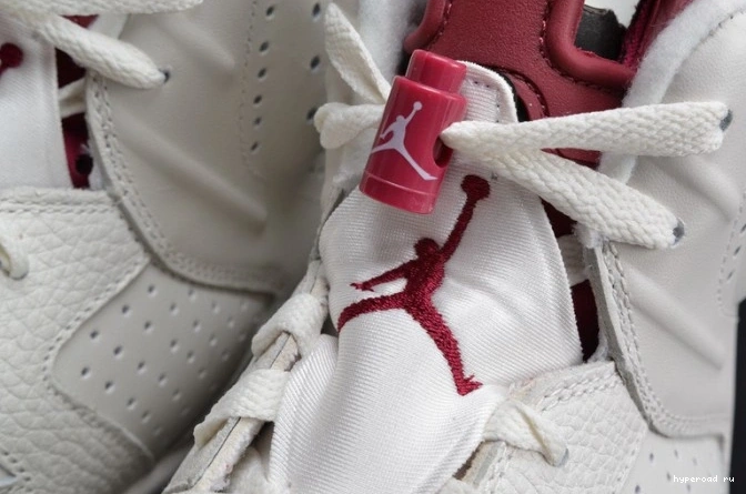 Jordan 6 Retro white 384664-116 Air Maroon 0815
